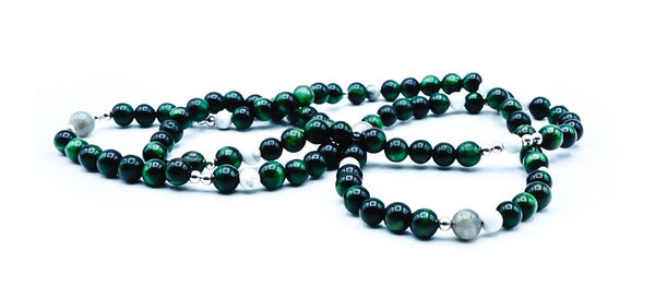 Silver + Jade + Howlite