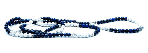 Lapis + Howlite + Silver