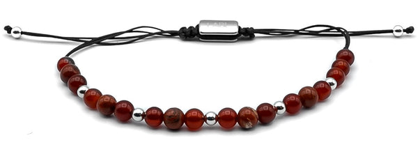 Silver + Carnelian + Jasper