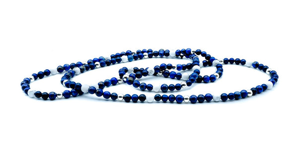 Silver + Lapis + Howlite